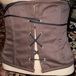 Brown Damson Waspie size small 17